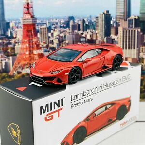【送料無料】模型車 モデルカー ミニランボルギーニウラカンロッソmini gt 164 lamborghini huracan evo rosso mars lhd mgt00115l｜hokushin