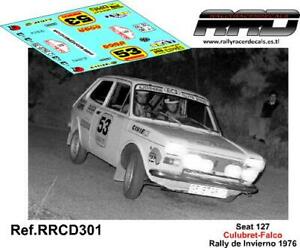 【送料無料】模型車 モデルカー デカールデカールクルブレファルコラリーdecaldecals 143 seat 127 culubretfalco rally winter 1976