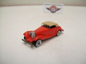 【送料無料】模型車 モデルカー メルセデスレッドホットホイールマレーシアmercedes 540k, 1936, red, hot wheels made in malaysia 164