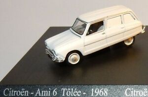 【送料無料】模型車 モデルカー ノレフメタルシトロエンアミトーリーuniversal hobbies uh norev metal oh 187 citroen ami 6 tolee white 1968