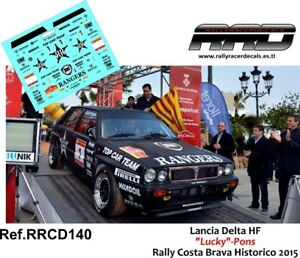 【送料無料】模型車 モデルカー デカールデカールランシアデルタインテクテラッキーポンラリーコスタブラバ