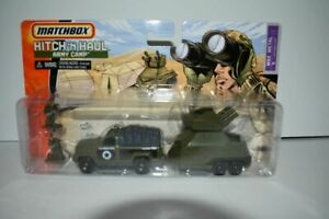【送料無料】模型車 モデルカー マッチボックスヒッチホールメタルアーミーキャンプセットmatchbox hitch n haul mbx metal army camp set nip