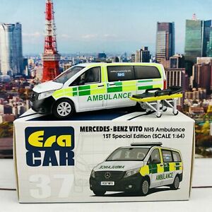 【送料無料】模型車 モデルカー メルセデスベンツヴィートスペシャルエディションera car 37 164 mercedesbenz vito nhs ambulance 1st special edition mb20vit