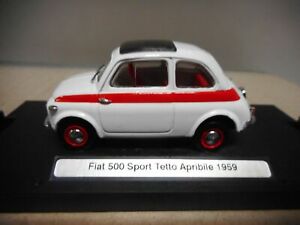 【送料無料】模型車 モデルカー フィアットスポーツテットアプリビレブルムデアゴスティーニfiat 500 sport tetto apribile 1959 brummdeagostini 143 usedsee photos