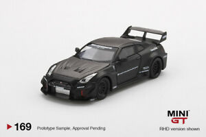 【送料無料】模型車 モデルカー ミニシルエットウェルケマッチワルツmini gt lbsilhouette werke gt nissan 35gtrr ver1 mattschwarz mgt00169r 164