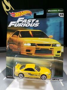 【送料無料】模型車 モデルカー ホットホイールスカイライン2018 hot wheels nissan skyline gtr bcnr33 fast amp; furious b2｜hokushin