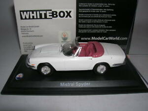 【送料無料】模型車 モデルカー ホワイトボックスマセラティミストラルスパイダーホワイトアイテムwhitebox maserati mistral spyder white, 143 item wbs045