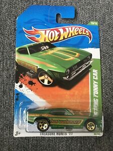 【送料無料】模型車 モデルカー ホットホイールマスタングファニーカートレジャーハントロットhot wheels ‘71 mustang funny car treasure hunts ‘11 lot 3