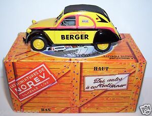 【送料無料】模型車 モデルカー ノレフハシェットシトロエンシロップベルガーインボックスrare norev hachette citroen 2cv azlp 1961 syrups berger 143 in box|hokushin
