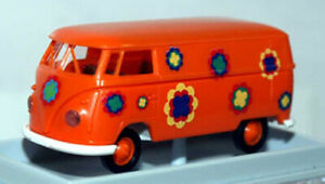 【送料無料】模型車 モデルカー ブレキナフォルクスワーゲン??brekina volkswagen 32656 ? t1b with flower decoration ? 187｜hokushin