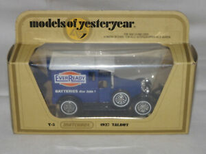 【送料無料】模型車 モデルカー モデルマッチボックスモデルタルボットmodel car matchbox models of yesteryear y5 1927 talbotunrecorded in ovp
