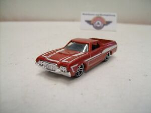 【送料無料】模型車 モデルカー フォードランチェロレッドブラウンメタリックホットホイールマレーシア72 ford ranchero, redbrown metallic, hot wheels made in malaysia 164