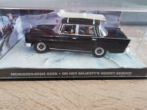 【送料無料】模型車 モデルカー ジェームズボンドメルセデスベンツシークレットサービスbo26 james bond 007 143 mercedes benz 220s on her majestys secret service｜hokushin