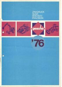 【送料無料】模型車 モデルカー モデルゲシャカラーカタログmodelsgescha colour catalogue 1976, din a4, 14sided, 36 figure eg from 1302 10
