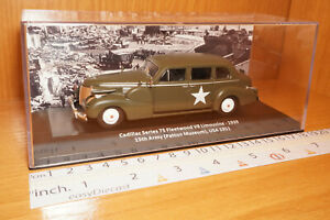 【送料無料】模型車 モデルカー キャデラックシリーズフリートウッドリムジンパットンcadillac series 75 fleetwood v8 limousine 143 1939 15th army patton usa 1951
