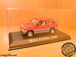 【送料無料】模型車 モデルカー シートパンダレッドグレーボックスseat panda redgrey 1980 143 with box
