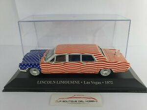 【送料無料】模型車 モデルカー リンカーンリムジンタクシーラスベガスアルタヤスケールlincoln limousine taxi las vegas 1972 altaya scale 143