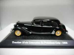 【送料無料】模型車 モデルカー シトロエントションリムジンデュプレジデントコティアトラスノレフcitroen traction 15 six h limousine du president coty 1956 atlas norev 143