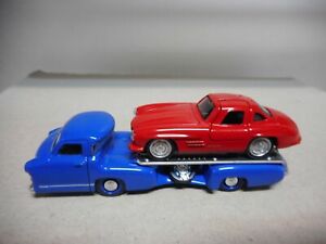 【送料無料】模型車 モデルカー メルセデスベンツレントランスポーターメルセデスノレフインチmercedesbenz renntransporter mercedes 300 sl 1955 norev 3 inches 164