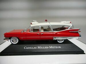 【送料無料】模型車 モデルカー キャデラックミラーアトラスcadillac millermeteor ambulance atlas ixo 143