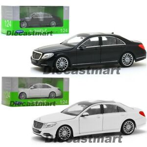 【送料無料】模型車 モデルカー メルセデスベンツネグロブランコモデロコチェデメタルwelly 124 2014 mercedes benz s clase negroblanco modelo 24051 coche de metal
