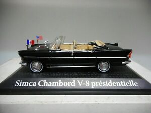 【送料無料】模型車 モデルカー シムカシャンボルドプレジデンティエルティーンエイジャーケネディアトラスsimca chambord v8 presidentielle 1961 teenagerskennedy atlas 143