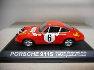 【送料無料】模型車 モデルカー ポルシェモンテカルロラリーワルデゴールアルタヤporsche 911 s monte carlo rally 1970 waldegaard altaya ixo 143