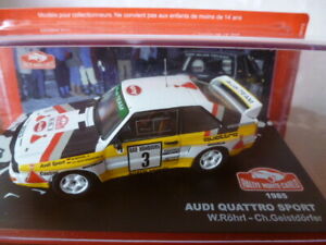【送料無料】模型車 モデルカー ラリーモンテカルロアウディクワトロスポーツレールガイストデルファーrallye montecarlo 1985audi quattro sportr rohrl, geistdorfer c 143