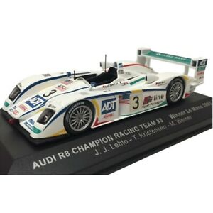 【送料無料】模型車 モデルカー アウディレートヴェルナークリステンセンホラスルマンイキソモデルaudi r8 2005 lehto werner kristensen 24 horas le mans 143 ixo models｜hokushin