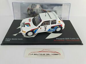 【送料無料】模型車 モデルカー プジョーターボラリーモンテカルロバタネンアルタヤスケールpeugeot 205 turbo 16 rallye monte carlo a vatanen 1985 altaya scale 143