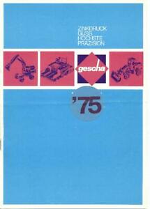 【送料無料】模型車 モデルカー モデルゲシャカラーカタログmodelsgescha colour catalogue 1975, din a4, 12sided, 29 figure eg poclain 09