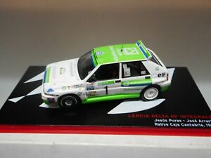 【送料無料】模型車 モデルカー ランチアデルタインテグラテラリーカンタブリアボックスアルタヤlancia delta hf integrale rally cantabria box 1992 pure altaya ixo 143