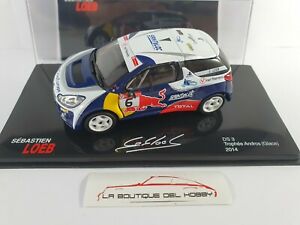 【送料無料】模型車 モデルカー シトロエンアイストロープヒーアンドロスローブアルタヤスケールcitroen ds3 ice trophee andros s loeb 2014 altaya scale 143