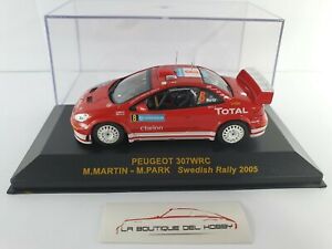 【送料無料】模型車 モデルカー プジョーラリースウェーデンマーティンスケールアルタヤpeugeot 307 wrc rally sweden m martin 2005 143 scale altaya
