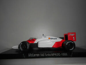 【送料無料】模型車 モデルカー マクラーレンタグターボアレーインプロストフォーミュラmclaren tag turbo mp42c alain prost 1986 formula f1 rba 143