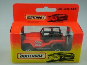 【送料無料】模型車 モデルカー ジープマッチボックスjeep 4x4 37f25i 61926 matchbox mb75