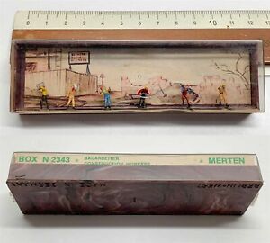 【送料無料】模型車 モデルカー メルテンビルダーミニチュアフィギュアmerten box h0 n2343 builder miniature figurines