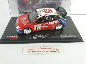 【送料無料】模型車 モデルカー シトロエンクサララリーモンテカルロローブアルタヤスケールcitroen xsara wrc rallye monte carlo s loeb 2003 altaya scale 143