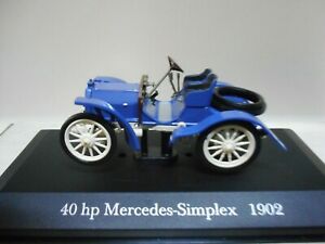 【送料無料】模型車 モデルカー メルセデスシンプレックスデアアゴスティーニ40 hp mercedessimplex 1902 deagostini ixo 143