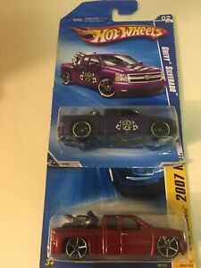 【送料無料】模型車 モデルカー ホットホイールシェビーシルバラードバイクロットhot wheels chevy silverado w bikes lot 2｜hokushin