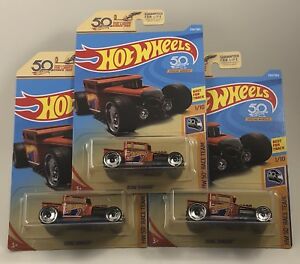 【送料無料】模型車 モデルカー ホットホイールオレンジボーンシェイカーロットレースチームシリーズhot wheels 2018 orange bone shaker lot of 3 50th anniversary race team series｜hokushin