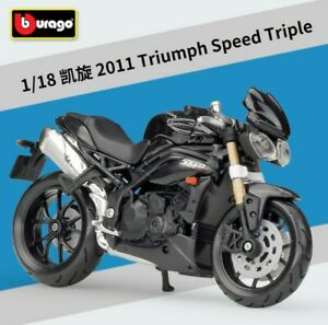 【送料無料】模型車 モデルカー ブブラゴトライアンフスピードトリプルバイクバイクモデルbburago 118 triumph speed triple motorcycle bike model toy|hokushin