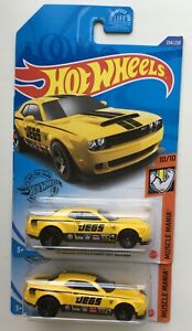 【送料無料】模型車 モデルカー ホットホイールダッジチャレンジャーケース?ロットフリーシップ2020 hot wheels 18 dodge challenger srt demon n case ~ lot of 2 ~ free ship|hokushin