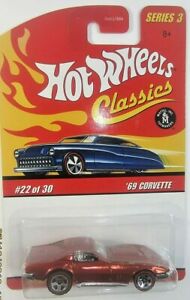 【送料無料】模型車 モデルカー ホットホイールクラシックシリーズコルベットオレンジhot wheels classics series 3 2006 69 corvette orange copper 2230｜hokushin