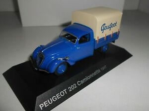 【送料無料】模型車 モデルカー プジョーカミオネットプジョーノレフハシェットpeugeot 202 camionette 1947 collect peugeot norev hachette 143
