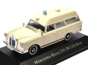 【送料無料】模型車 モデルカー メルセデスベンツアトラスmercedes benz 230 w110 ambulance 1966 7495001 atlas 143 in a box