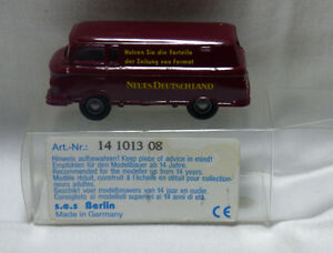【送料無料】模型車 モデルカー モデルバルカスボックスドイツses model 187 h0ses 14101308 barkas b 1000 box germany