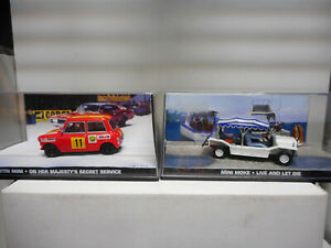 【送料無料】模型車 モデルカー オースティンミニミニモケライブジェームズボンドaustin mini amp; mini moke on her majesty s live and let james bond 007 ixo 143