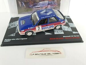 【送料無料】模型車 モデルカー ルノーターボラリーデガリゲオレユアルタヤスケールrenault 11 turbo rallye des garrigues a oreille 1987 altaya scale 143
