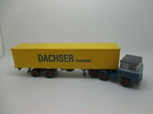 【送料無料】模型車 モデルカー wiking scania 111 containerstz dachser ssk9 *